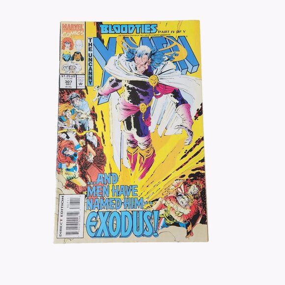 Marvel Uncanny X-Men Bloodties #307 1993 Comic Book Collector Bagged Boarded - Picture 1 of 2
